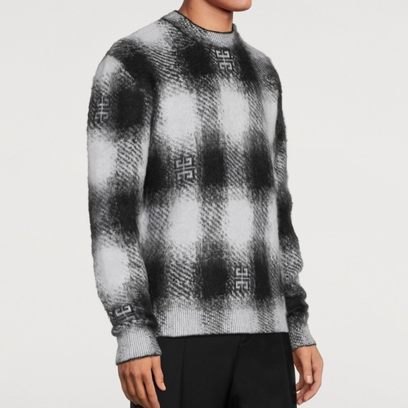 GIVENCHY 4G Checked Mohair Sweater - Picture 1 of 8